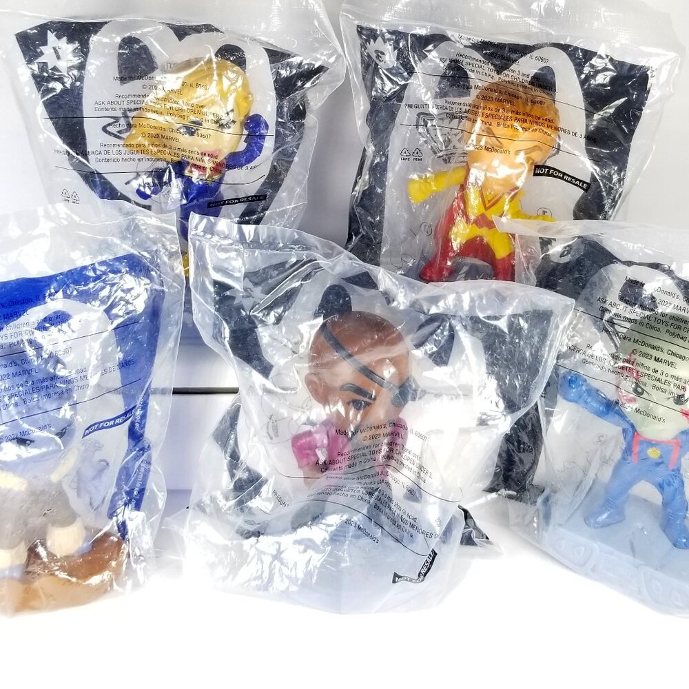 5-Marvel Studios Action Figures McDonald's Happy Meal 2022-2023 Collectible Toys